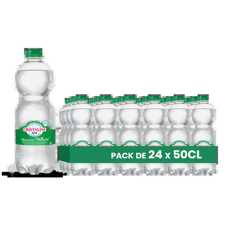 EAU CRISTALINE GAZEIFIEE 24X50CL