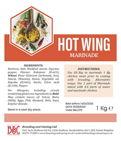 HOT WINGS MARINADE 1 KG SLU1719