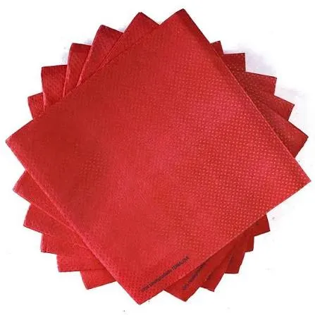 SERVIETTE COULEUR 40X40 ROUGE