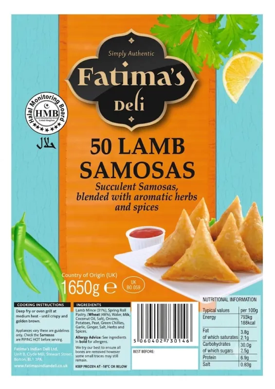 SAMOSSA LAMB 1 X 50 PCS