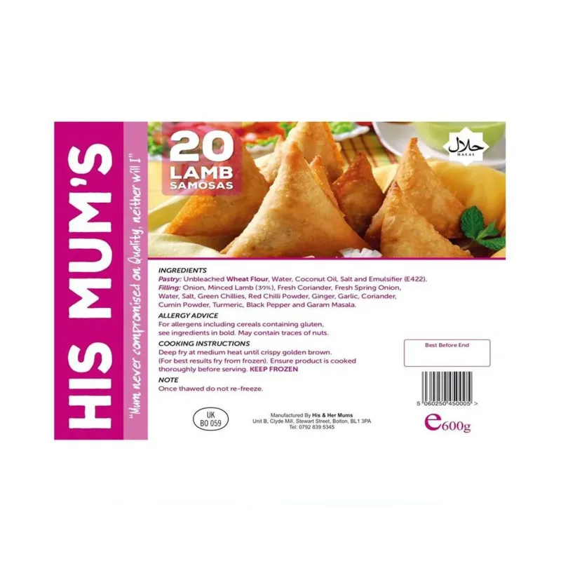 SAMOSA LAMB 1 X 20PCS