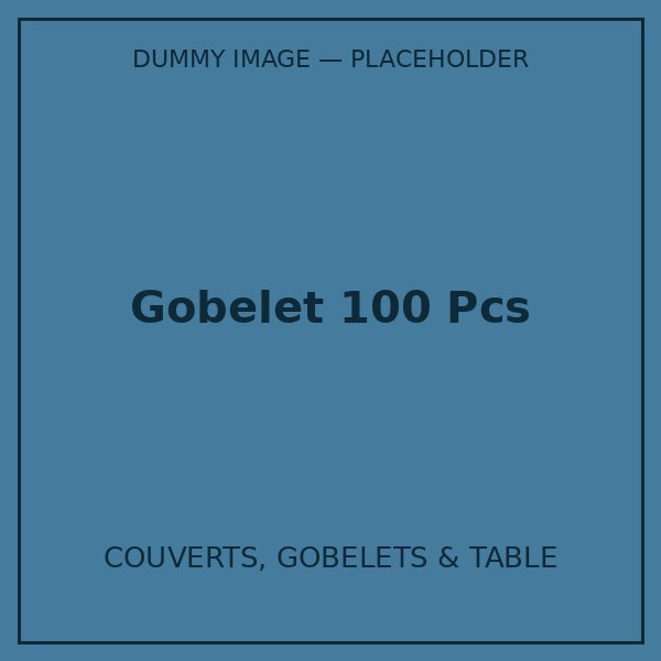 GOBELET 100 PCS