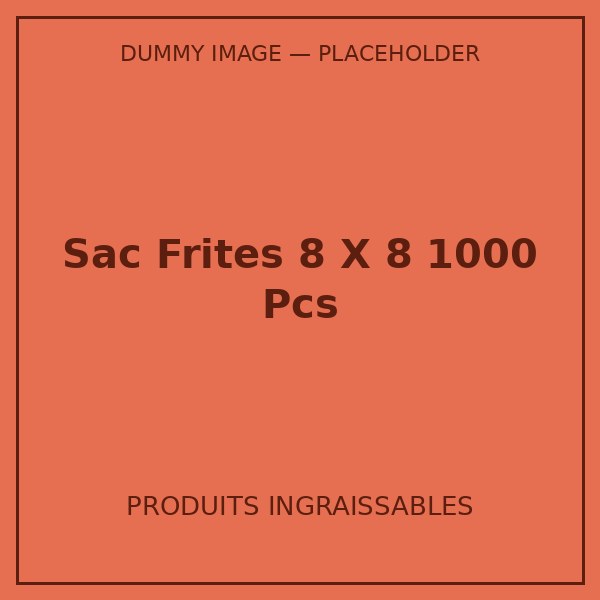 SAC FRITES 8 X 8 1000 PCS